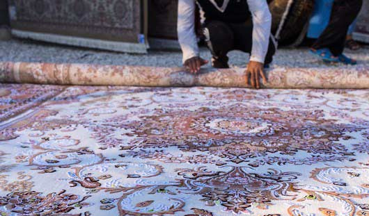 روش اصولی لول کردن قالی در قالیشویی ولنجک 